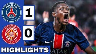 PSG vs Girona (1-0) Extended HIGHLIGHTS | UEFA Champions League