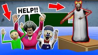 Granny Caused a Flood at School !! Scary Teacher, Baldi, Ice Scream - funny horror animation (p.148)