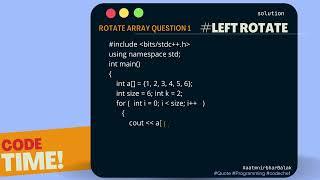 Array Left Rotation ||Short Trick | Hacker rank | CodeChef | leetcode #aatmnirbharBalak #digital_hd