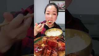 Braised Pork Belly with a Rice Dish, Tasting Show, #mukbang #asmr #먹방