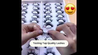 Testing False Eyelashes US Wholesale Lashes Vendor |  How To Start A Lash Business Girl Boss #beauty