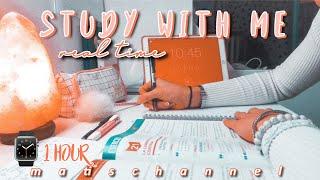 STUDY WITH ME in tempo reale || 1 hour of productivity and motivation (metodo pomodoro)