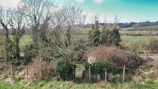 Bayworth and Sunningwell fields by drone and an old hay bale store explore. Not much left