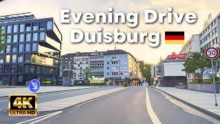 Evening Drive Through Duisburg, Germany  by Bangladeshi | 4K | Spring 2023