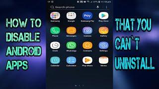 How to Disable Unused Android Apps that you cant uninstall make phone faster #android