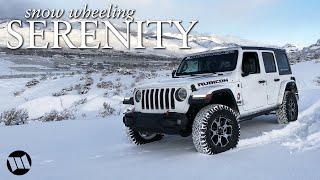 Jeep JL Wrangler Rubicon Off Road in the Snow : SERENITY