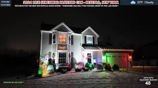 A Gorgeous White Christmas Night in Buffalo, Newyork! - Buffalo Blizzard Cam