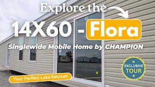 14X60 'Flora' Singlewide Mobile Home by Champion Homes: Your Perfect Lake Retreat in 2024!