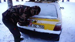 ARABAM DONDU ! ARAÇ ÜSTÜ ÇADIRLA KIŞ KAMPI | KAR FIRTINASI / SNOWSTORM CAR CAMPİNG