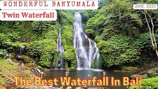 Banyumala Twin Waterfalls, The Best Waterfall On The Island Of Bali. || BALI WALKING TOUR