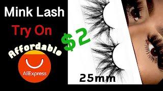 AliExpress Mink Lash Try On 