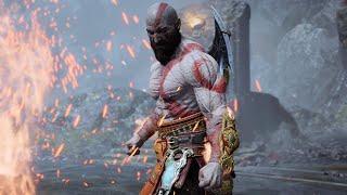 God of War - Unarmoured Kratos vs Sigrun: Blades of Chaos Gameplay - GMGOW+ | PS5