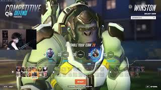 25K DMG! SUPER WINSTON GAMEPLAY OVERWATCH 2 SEASON 12 TOP 500
