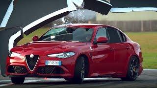 The Alfa Romeo Giulia Wall Challenge | Top Gear