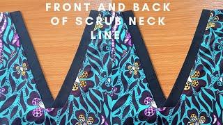 Diy V neckline. How to cut and sew a V shaped neck line. How to sew & Complete V neckline.Scrub suit