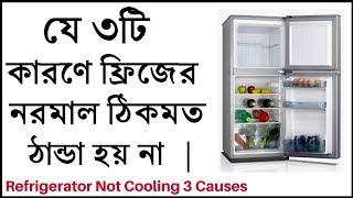 যে ৩টি কারণে ফ্রিজের নরমাল অংশে ঠান্ডা হয় না।Refrigerator Not Cooling-What to Check Easy 3 ways