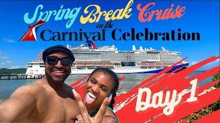 FAMILY SPRING BREAK CRUISE || CARNIVAL CELEBRATION || VLOG || PART ONE