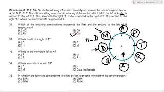 A, M, D, P, R, T, B and H are sitting around a circle facing at the center