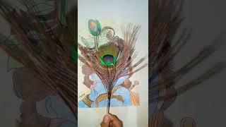 Cute Krishna ji Janmashtami special drawing || Colourful Creations Hub ||#drawing #shorts #trending