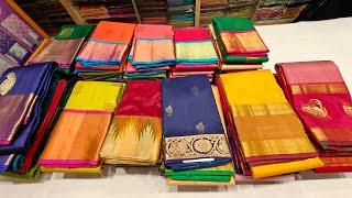 #Chickpet Bangalore Budget Friendly Pure Silk Sarees Start with Rs.5500/- Single Sarees Shipping