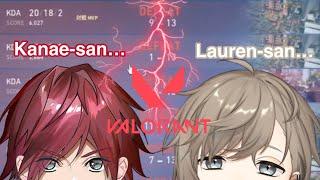 Kanae and Lauren reaction to each other's red careers [Kanae / Lauren Iroas / Nijisanji ] (eng sub)