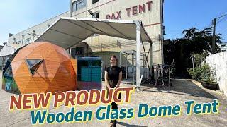 New! RAXTENT Wooden Glass Dome Tent for Glamping Hotel