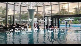 [보들라이프] 경주 힐튼호텔 수영장 (feat. 아이들이 놀기 좋은 수영장)