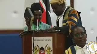 Drama as Turkana and Kisii MCAs fight with Kiswahili and English respectively during oath taking