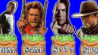  Clint Eastwood's Paycheck for Every Movie | Hits & Flops