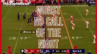 Was the RAVENS CHIEFS Game RIGGED?? |  WORST NO CALL of the NIGHT  | AFC Championship Game 2024