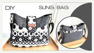 Simple Sling Bag Tutorial | How To Make a Cute Sling Bag For Beginners