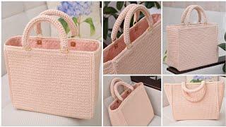 Amazing crochet Tote handbag video tutorial