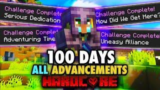 I Completed ALL ADVANCEMENTS in 100 Days of Hardcore Minecraft