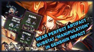 A Tutorial on "Manipulating" Artifact Substats on Genshin Impact