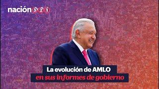 La evolución de AMLO en sus informes de Gobierno