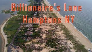 Billionaire's Lane - The Hamptons in New York. Aerial / Drone View Dji Mavic Pro