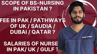 Scope of BSN ( Nursing ) in pakistan| fee , admissions , merit , jobs | pathways of UK , Sauda/Dubai