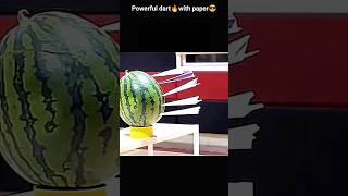 Powerful dart paper plane tutorial  , fastest paper airplane , easy paper plane️ #shorts #craft
