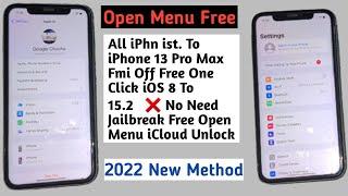 iCloud Remove Open Menu / All iPhone Fmi Off Free / iPhn ist. To 13 Pro Max One Click Free Fmi Off