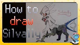 Let's draw Silvally (Step by step drawing tutorial #21)