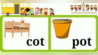 cvc words for kindergarten | cvc words | cvc word O | O sound words | Three letter words | #cvcwords