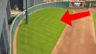 MLB Strangest Areas Inside of Stadiums