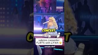 SABRINA CARPENTER FLIRTS WITH A FAN