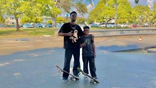 Skateboarding With My Son!