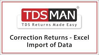 Correction Returns - Excel Import for Correction Data