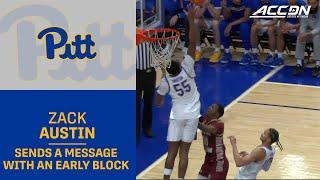 Pitt's Zack Austin Sends A Message With An Early Block