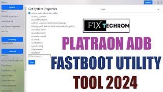 Platron ADB Fastboot Utility Tool 2024 | Erase Partition | Disable Dm-Verity Free Download