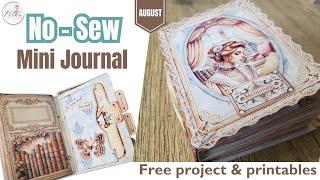 Free Printables Beginners Project -  Friendly No-Sew Junk Journal - Full Tutorial