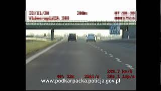 Pijany 23-latek pędził bmw 250 km/h na A4 pod Łańcutem.