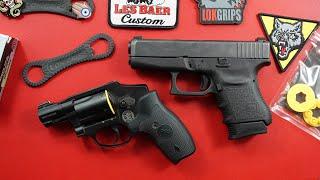 Smith & Wesson J-Frame M&P340 revolver vs. Glock 36 .45ACP carry pistol